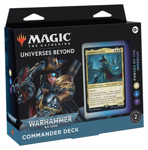 Warhammer 40,000 Commander decks release October 7 and will be available at your. . Forces of the imperium mtg decklist